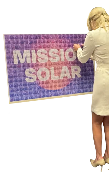 Mosaic photobooth wall